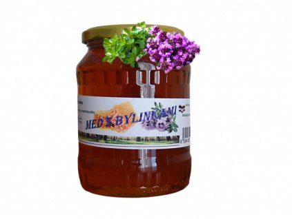 Med lesní s květem mateřídoušky po oříznutí a úpravě s mateřídouškou