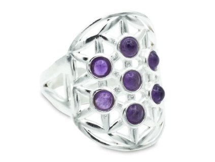 76445 1 prsten s kvetem zivota a ametystem