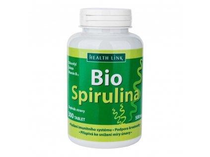 Spirulina s vitaminem B12  300 tablet × 500 mg BIO