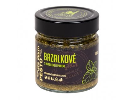 Bazalkové pesto s mandlemi a piniemi 170g