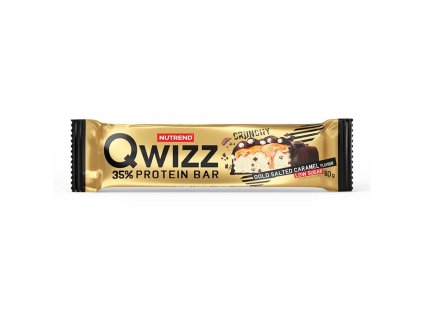 qwizz protein bar 2021 gold salted caramel