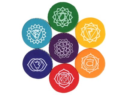 POLŠTÁŘKY POD TIBETSKOU MÍSU ČÁKROVÝ SET 9,5CM MANIBHADRA