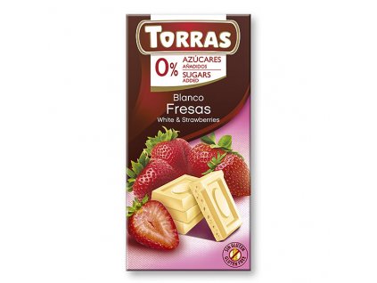 torras bila cokolada s jahodou 75 g