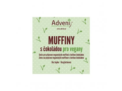 muffiny s cokoladou pro vegany 280 g bez lepku adveni