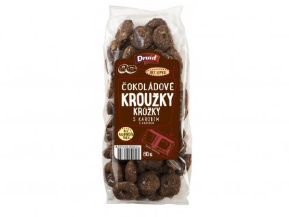 235 krouzky cokoladove s karobem druid 80 g