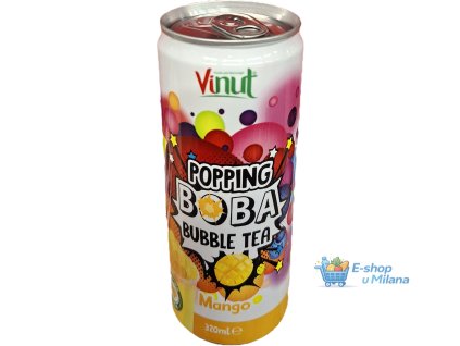 Vinut popping boba bubble tea mango 320ml