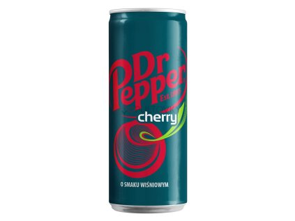 6b7855d0f00c5347ba99440521a0f2b6 dr pepper cherry o smaku wisniowym sleek slim can poland 2024 330ml
