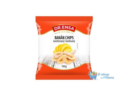 banan chips kandovany 100g drensa
