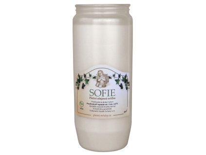 Svíčka olejová Sofie - 180 g bílá
