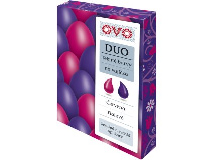 OVO - tekuté barvy DUO červená/fialová (á 20ml)