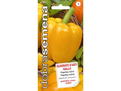 Dobrá semena Paprika zel. - Quadrato D´asti Giallo 0,4g, žlutá