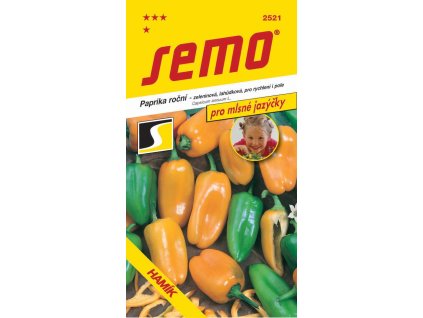 Paprika zel. sladká - Hamík® rychl,pole 30s - série JAZÝČKY