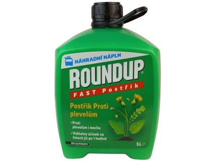Roundup Fast / bez glyfosátu - 5 l náhradní náplň EVERGREEN