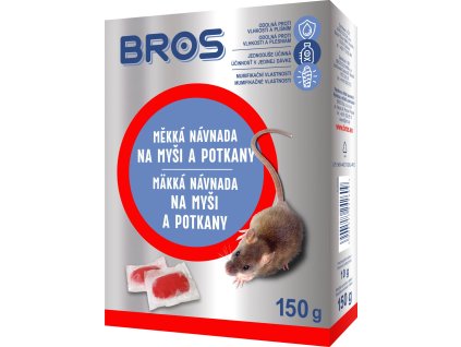Bros - měkká návnada na myši a potkany 150 g