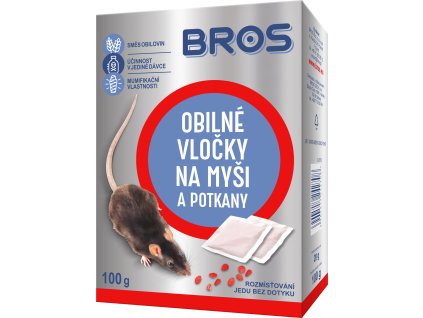 Bros - obilné vločky na myši, krysy a potkany 100 g