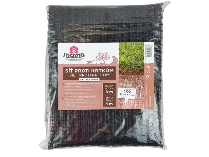 Síť proti krtkům Rosteto - 3 x1 m černá