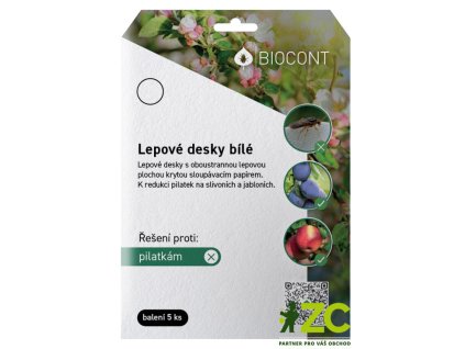 Desky Biocont bílé - švestky a jabloně 5 ks