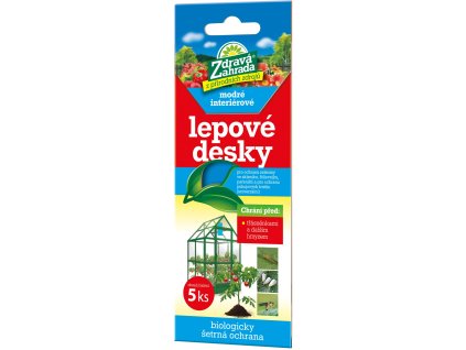 Zdravá zahrada - Lepové desky modré (5 ks) interiérové