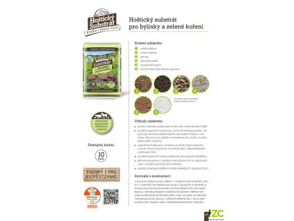 Substrát Forestina - Hoštický Pro bylinky a zelené koření 10 l