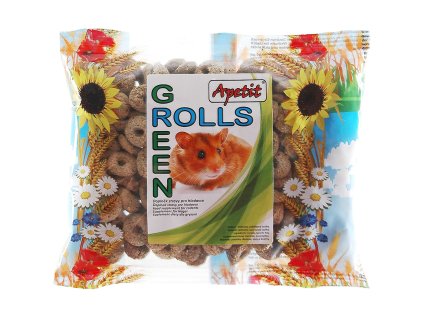 Apetit - hlodavec křupavá zelená kolečka Green Rolls 120 g