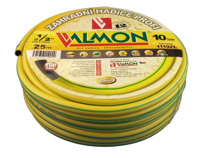 Hadice Profi žlutá neprůhledná Valmon - 1/2", role 25 m ( 10 bar )