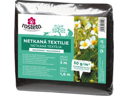 Neotex / netkaná textilie Rosteto - černý 50g šíře 3 x 1,6 m