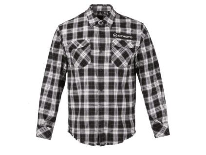 Košeľa CFMOTO Checkered (Veľkosť 2XL, Farba Biela)