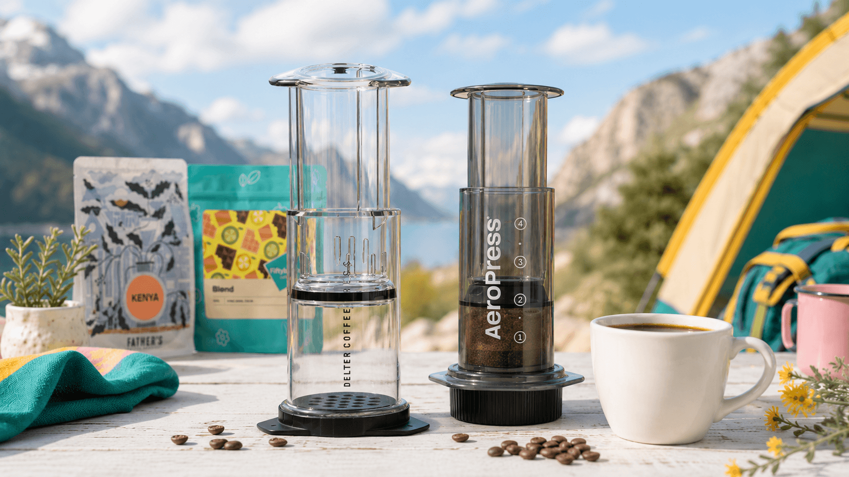 Aeropress vs. Delter: dva tubusy na cesty