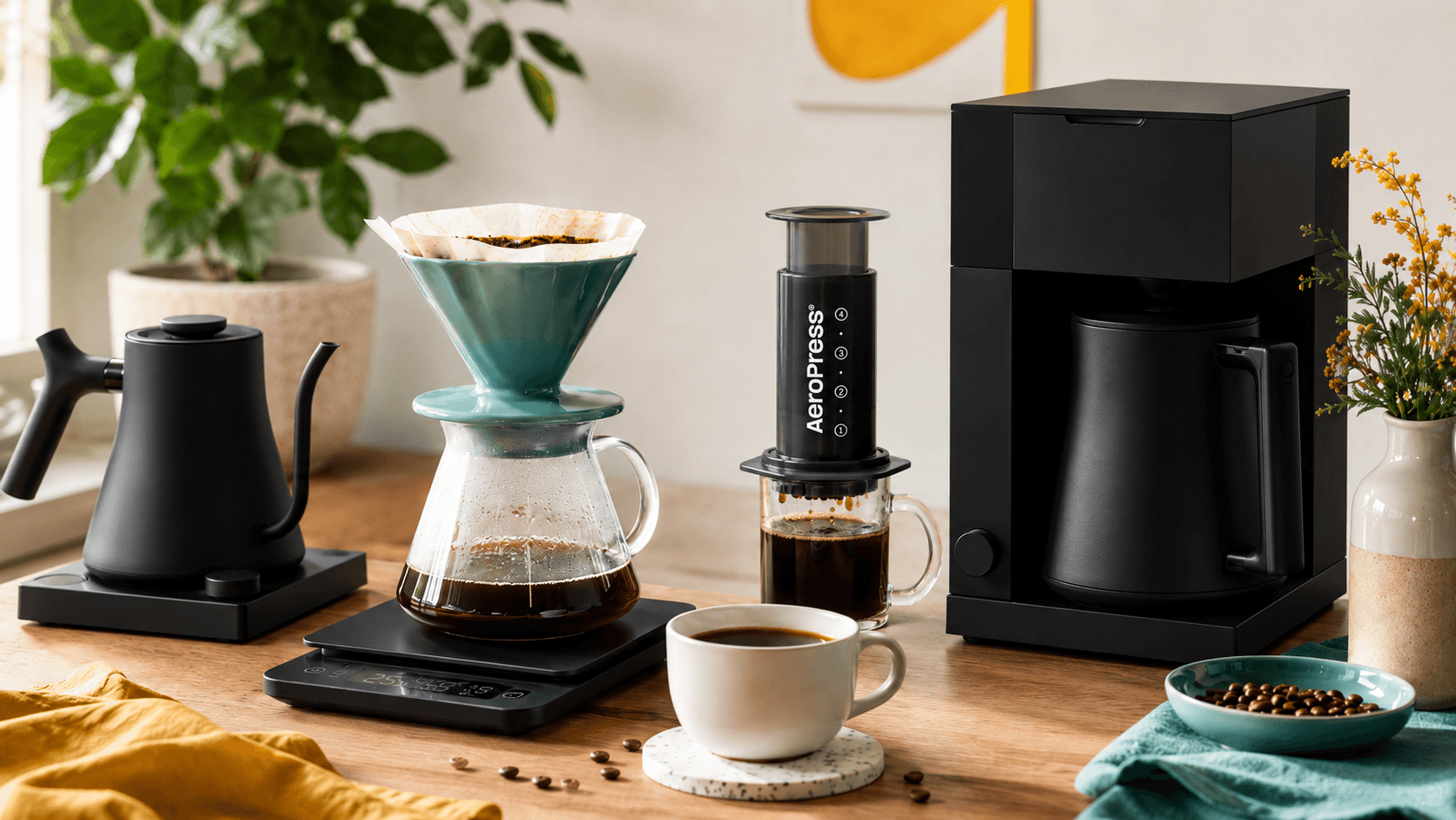Filtr doma: V60, Aeropress a automat v praxi