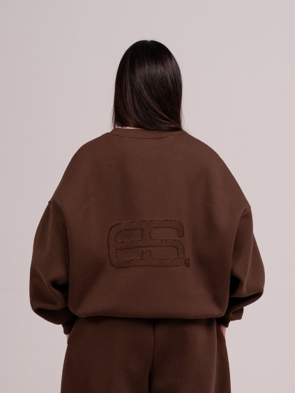 Unisex mikina bez kapuce Brownie