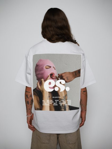 OVERSIZED Tee "Lollipop" - bílé