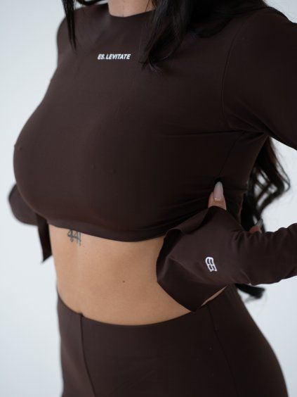 Cropped Long sleeve Brown