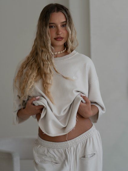 Comfy & Cream - oversized tričko
