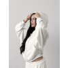Mikina Zip Off White