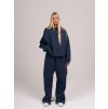 Unisex mikina bez kapuce Navy