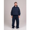 Unisex rozšířené tepláky s rozparkem Navy