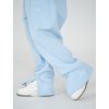 Unisex rozšířené tepláky s rozparkem Baby blue