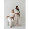 Comfy & Cream - oversized kalhoty