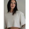 Comfy & Cream - Crop oversized tričko
