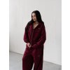 Mikina Zip Maroon