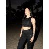 Crop Tílko Black