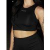 Crop Tílko Black