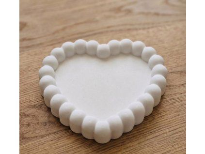 Srdcový bubble podtácek