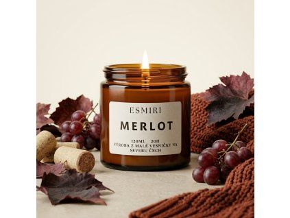 Sójová svíčka merlot