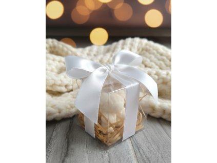 Sojová svíčka medvídek s mašličkou vel. M