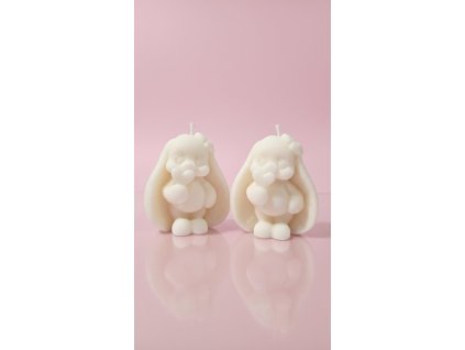 Svíčka zamilovaný zajíček