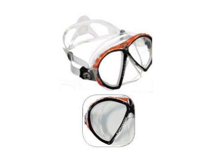otápěčská maska (brýle) Favola transparent Technisub, oranžová