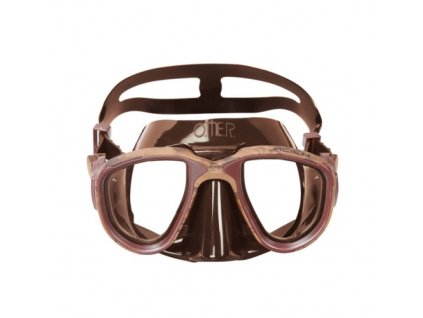 Maska (brýle) Alien Mimatic pro freediving Omer, hnědá