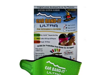 Neoprenová čelenka zelená