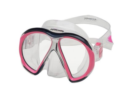 Potápěčská maska (brýle) Subframe Atomic Aquatics, transparentní/růžová